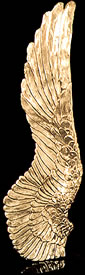 Wing Golden Bronze Sculpture